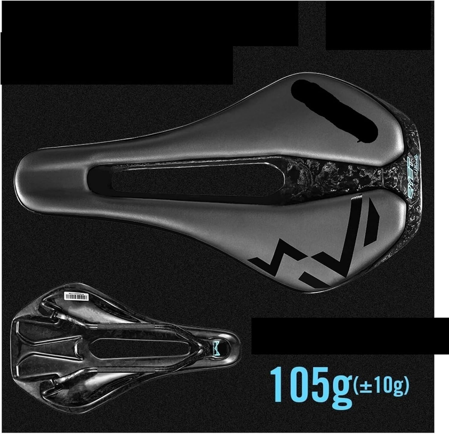 RYET 3D Printed Bike Saddle Ultralight Carbon Saddle 135/143mm 105g Bike Saddle Gravel Road Bike Fit for Seat Cycling Parts