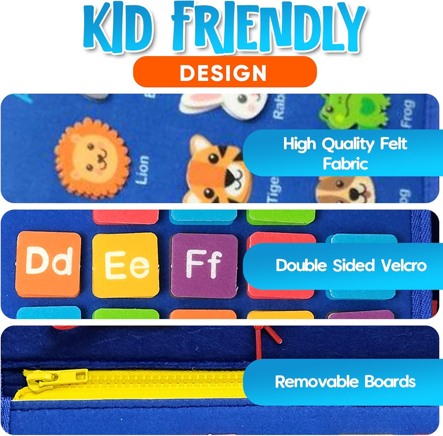 Montessori Busy Board for Toddlers 1-4 Years - Educational Sensory Toy for Fine Motor Skills & Learning Activities - Travel-Friendly Preschool Toy for Boys & Girls, Travel Toy for Kids