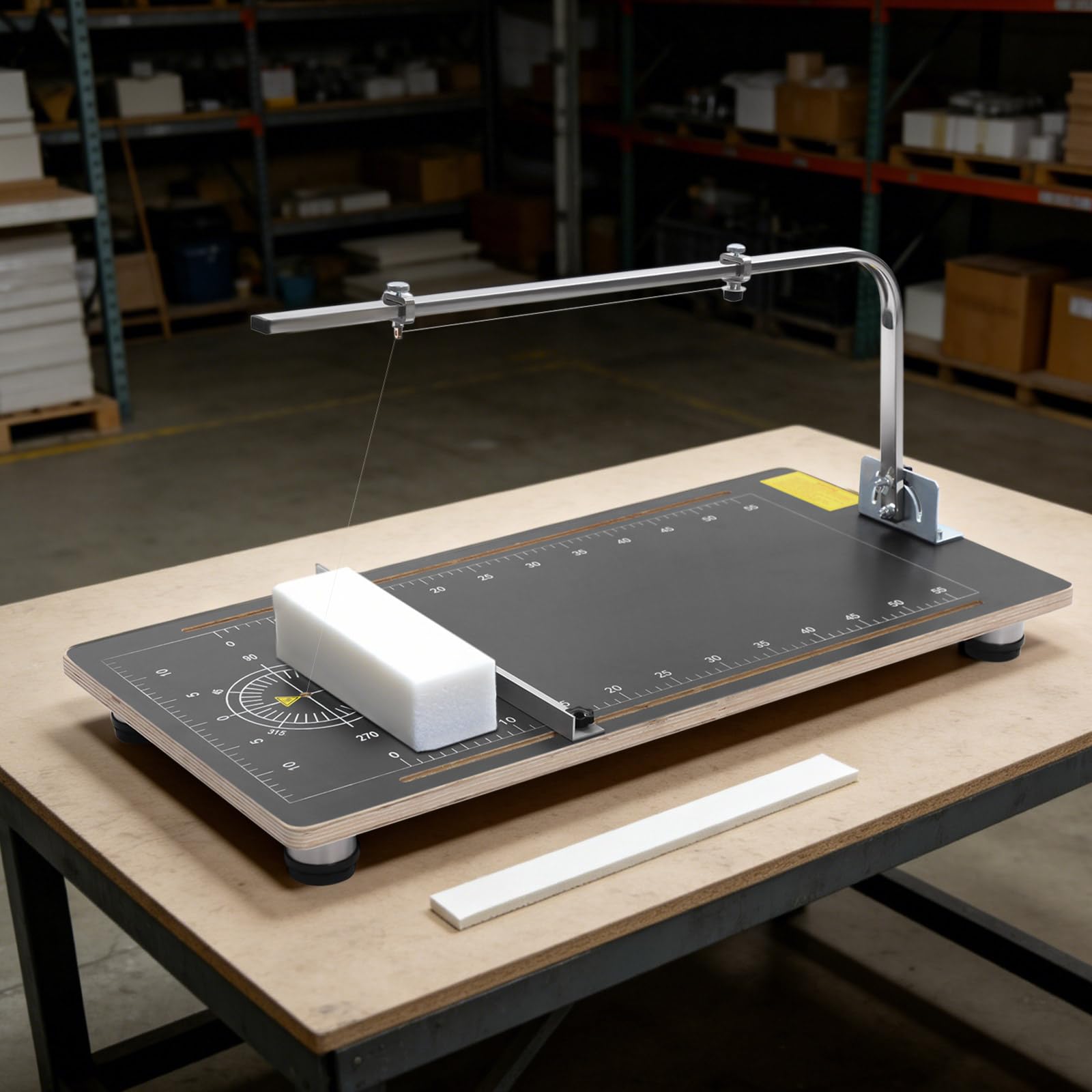 Máquina de corte de espuma de poliestireno de alambre caliente, cortador eléctrico de espuma herramienta de mesa de trabajo para cortar espuma temperatura ajustable 122-572℉