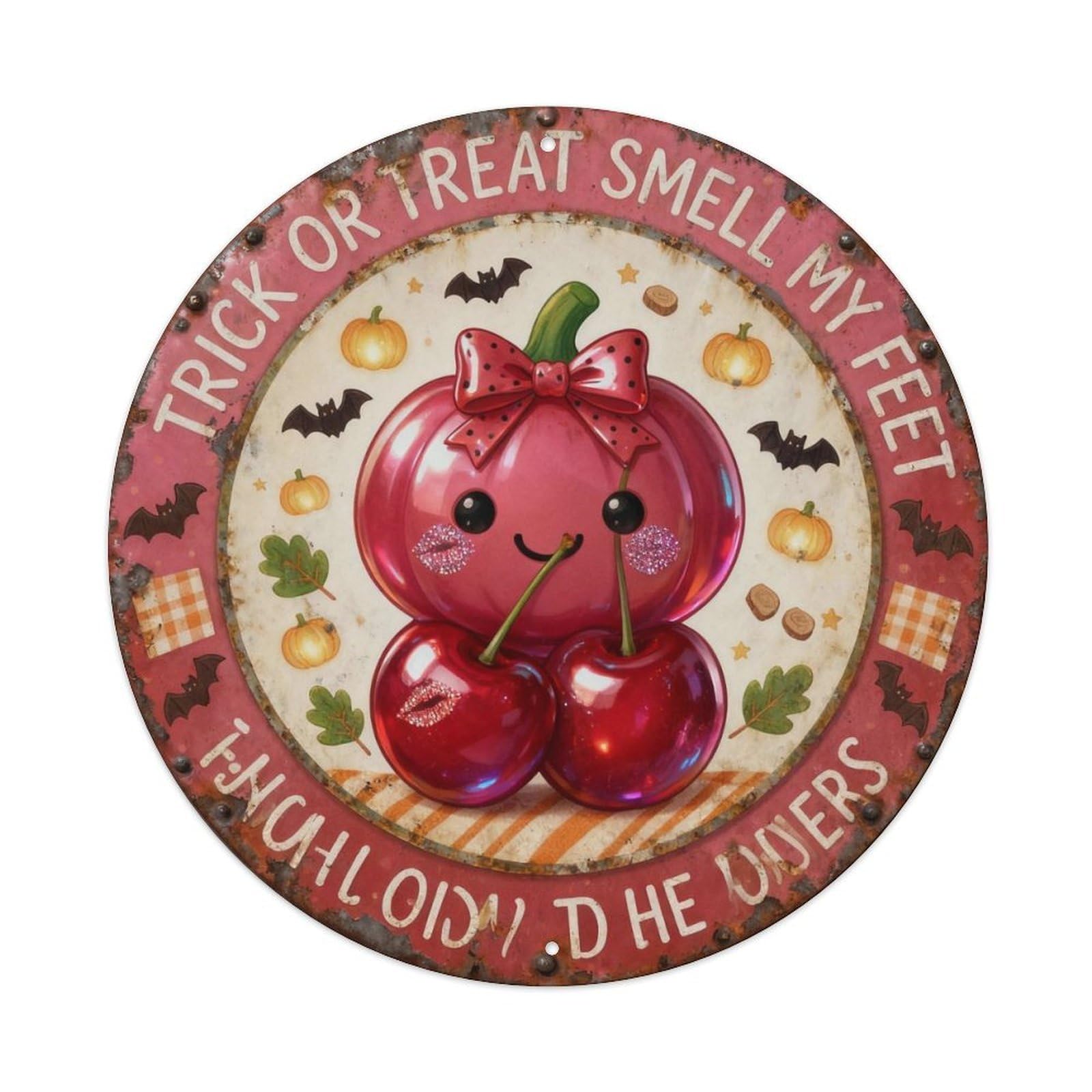Cherry Babe Metal Tin Sign Plaque