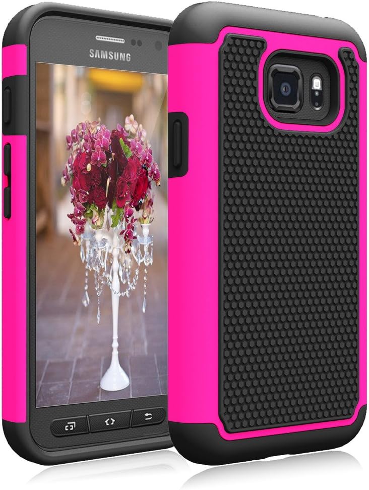 Galaxy S7 Active Case, Jeylly(TM) [Shock Proof] Scratch Absorbing Hybrid Rubber Plastic Impact Defender Rugged Slim Hard Case Cover Shell for Samsung Galaxy S VII Active AT&T SM-G890 G891