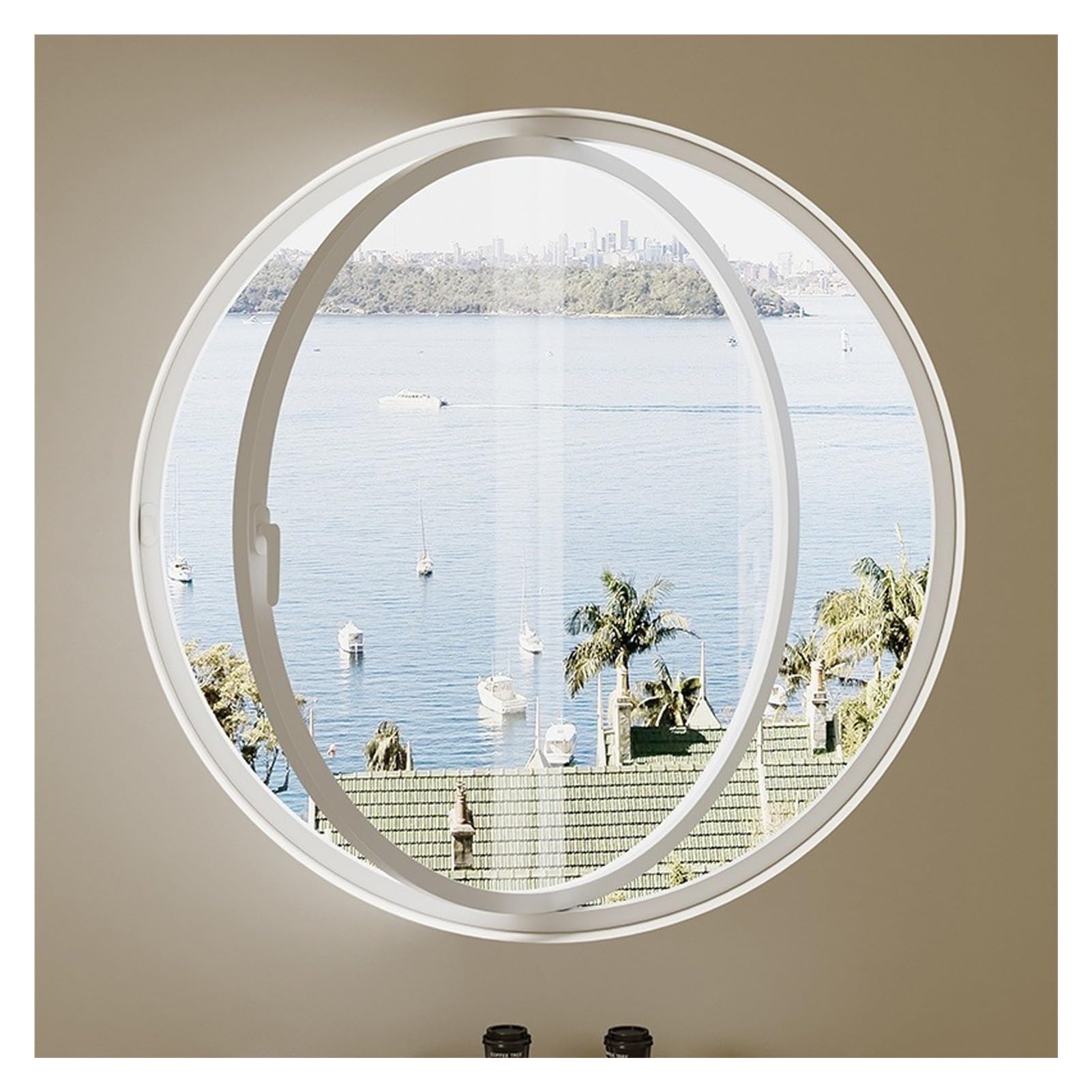 Fenêtre ronde pivotante pour illuminer votre intérieur de lumière