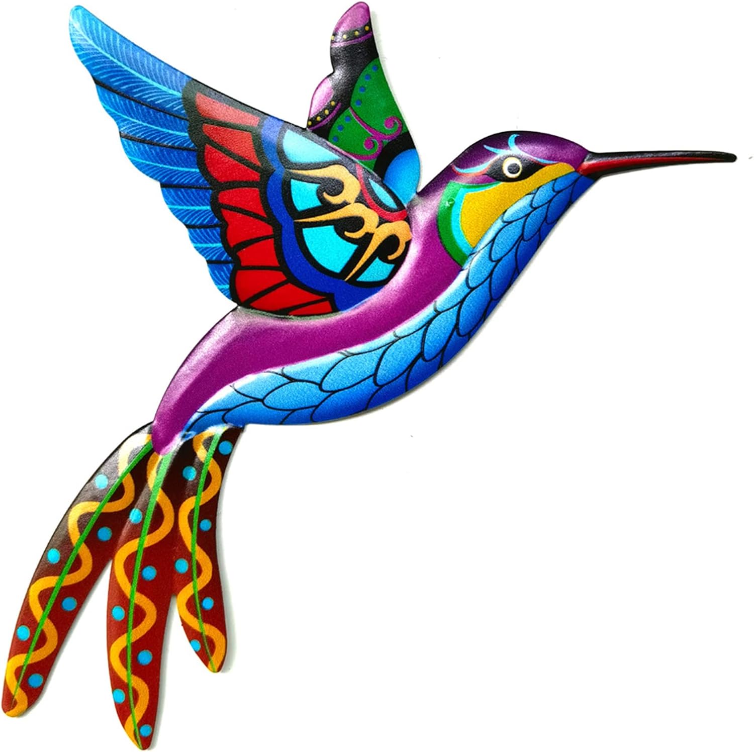 Metal Hummingbird Wall Art Decor Wrought Iron Hummingbird Sculptures