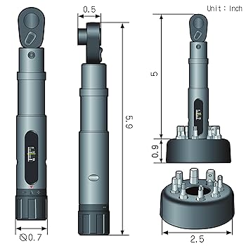 Amazon | KESIツールバイクトルクレンチ1/4ドライブセット、(2
