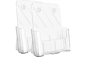 KTRIO Acrylic Brochure Holder For Your Desk or Wall