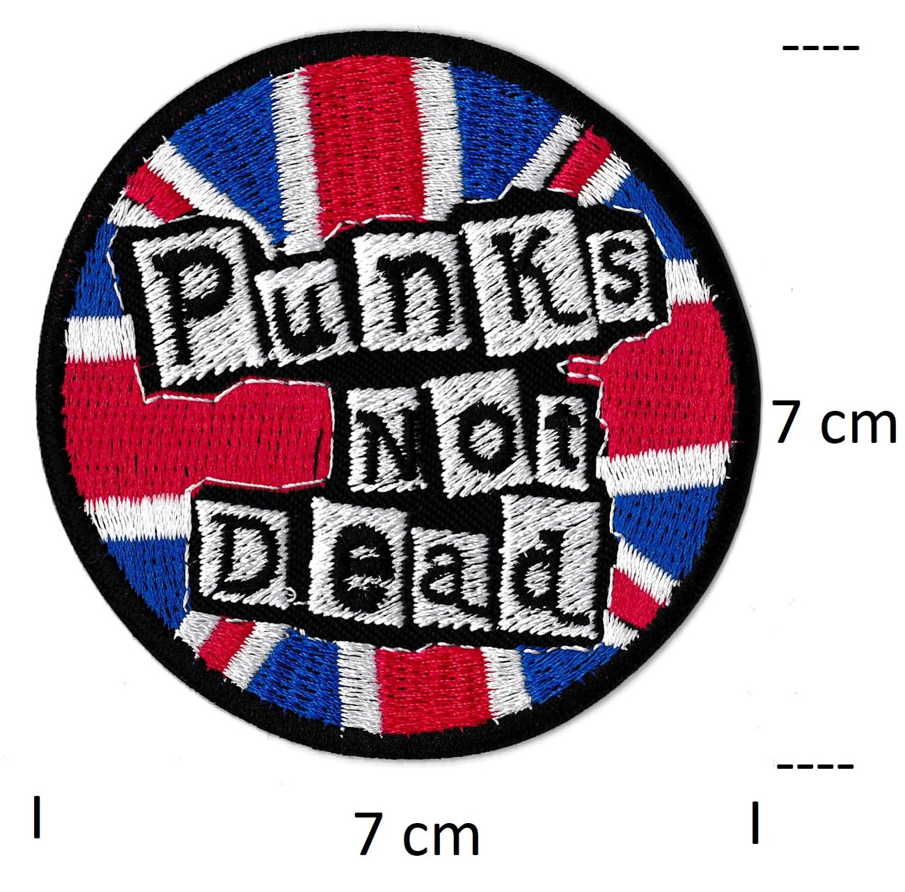 Lot De 2 Patchs Brodés NYHC New York Hardcore - Punk Tactique Velcro Pour Veste, Sac à Dos, 7.2x6.8 Cm