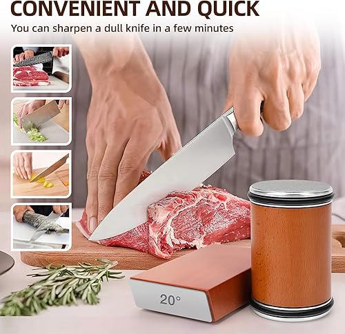 Miniatura 3 de Kit de afilador de cuchillos rodantes, herramienta afiladora de cuchillos, afilado de 15 y 20 grados para cuchillos de cocina, el afilador de