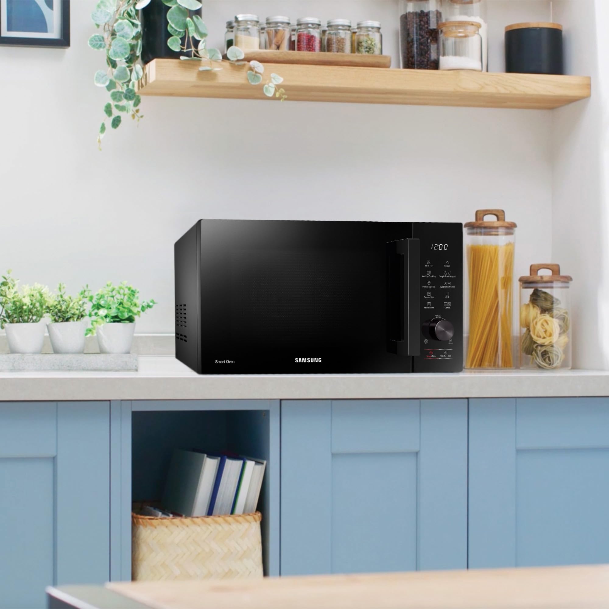 Samsung MC28A5137KK/E1 Kombi-Mikrowelle 900 W 28 l AirFry Power Defrost Keramik-Emaille Schwarz