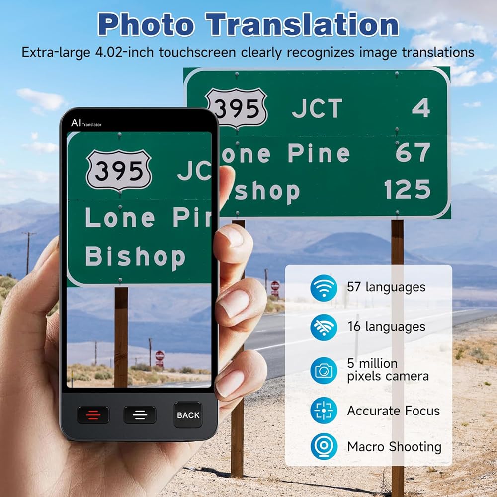 Instant Language Translator Device, Translator Device No WiFi Needed, Two Way Language - View #4