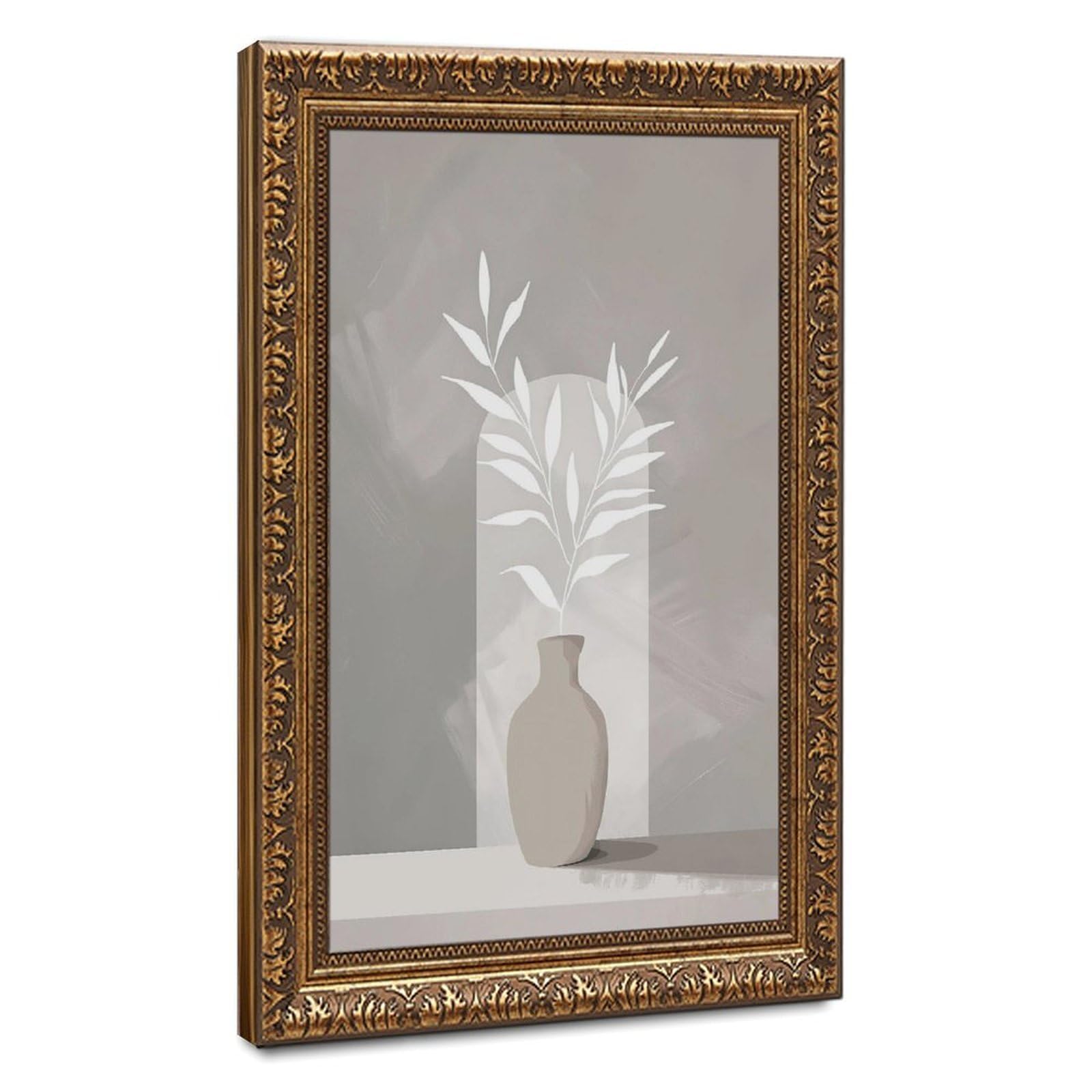 Bareronor Neutral Plant Canvas Poster Bedroom Decor Landscape Office Room Decor Gift 24" L X 36" W