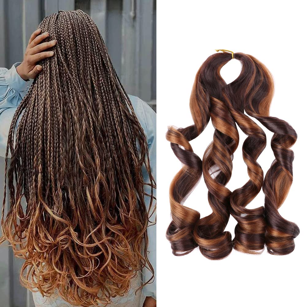 Synthetische Micro Spiral Curl Flechten Französisch 8 22 Zoll Spanische Locken für Box Loose Wave Haar Vorgedehnte Häkelzöpfe_voghion.com