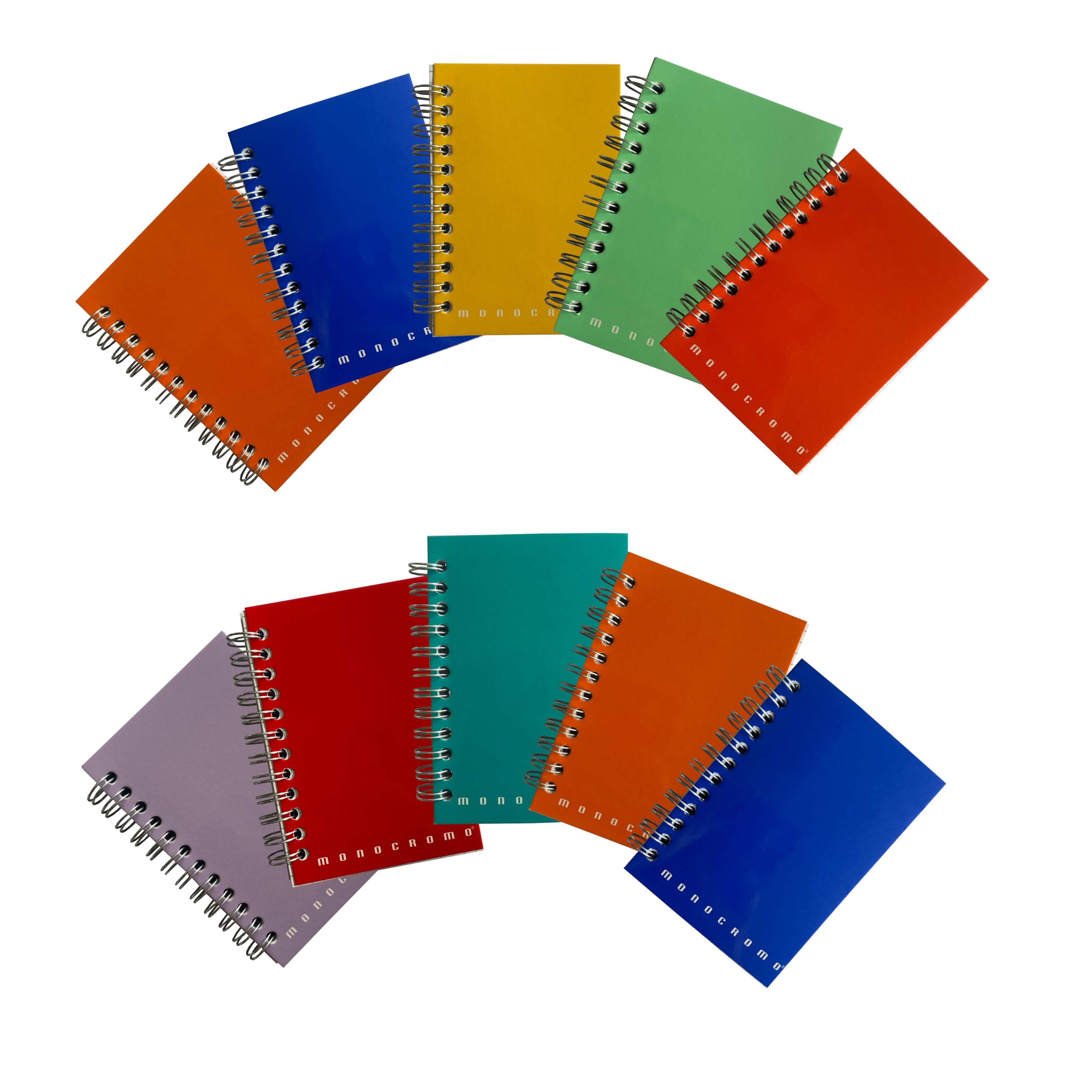 PIGNA 02175655 M Notebook Midi Without Holes and Microperforation Spiral, 70 Sheets, 10 x 15 cm