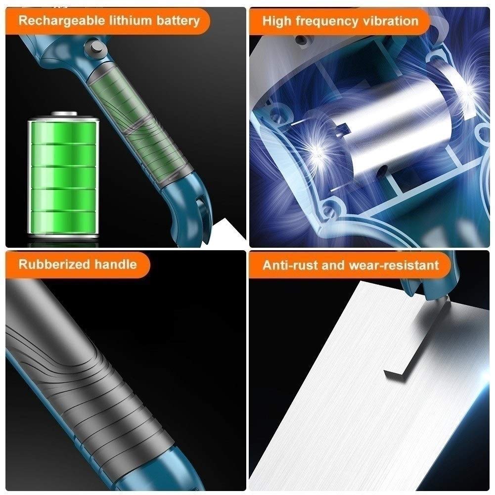 Paleta de Acabado, máquina vibratoria para enlosar - Herramienta de nivelación automática Recargable para Azulejos - Piso/Pared de Azulejos (Tamaño : One Set of Battery)
