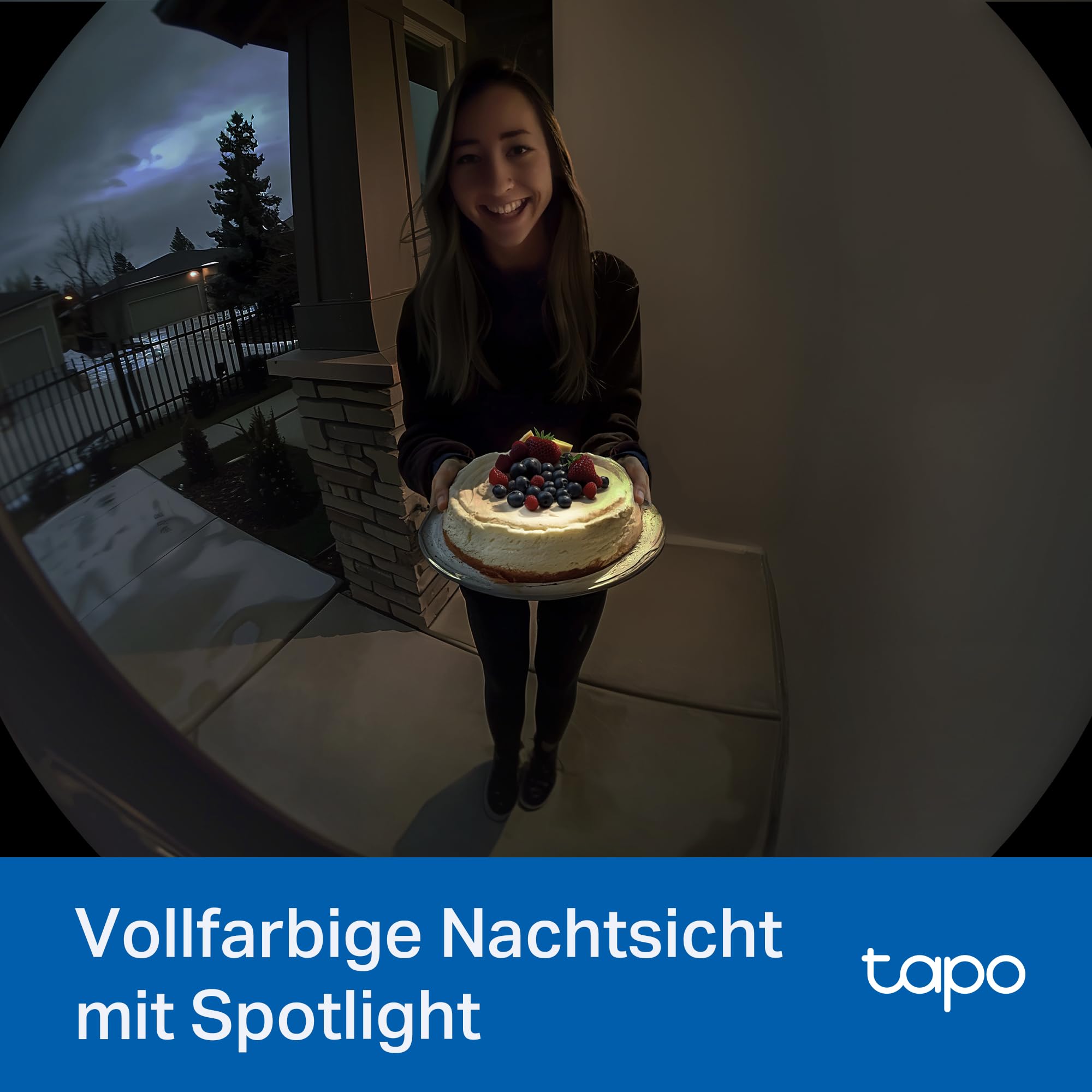 Tapo D235 Video-Türklingel Akku/Festverdrahtet (Video Doorbell) | Türklingel mit Kamera, 2K 5MP, Farbe Nachtsicht, 180° ultrabreiten Sichtfeld, 10000 mAh Nicht entfernbarer Akku, Mit Chime, Alexa