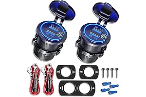 Dual USB Power Outlet with Waterproof USB Port