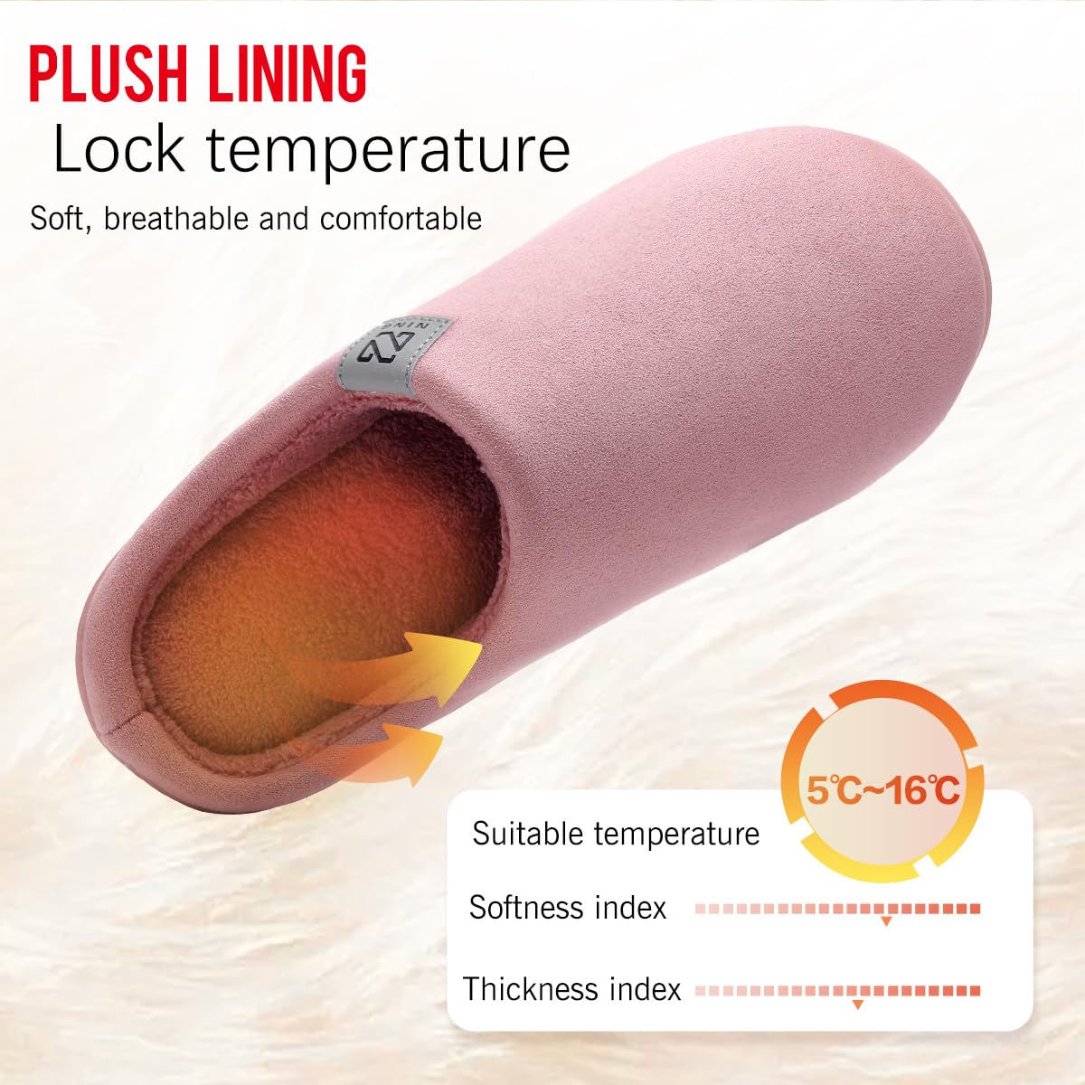 WateLves Pantofole Uomo Unisex Donna Antiscivolo Scarpe Inverno Peluche Morbido Ciabatte in Memory Foam