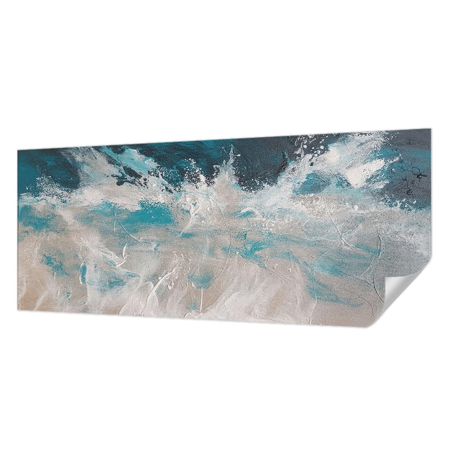 Revêtement mural autocollant vagues océaniques panoramique 250cm