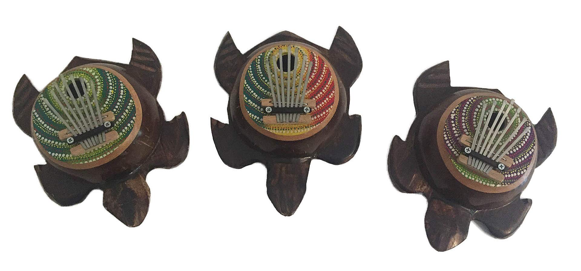 Amazon.com: 龜形Kalimba Mbira 拇指鋼琴,卡利馬打擊樂,JIVE 品牌(烏龜- 彩繪) : 樂器
