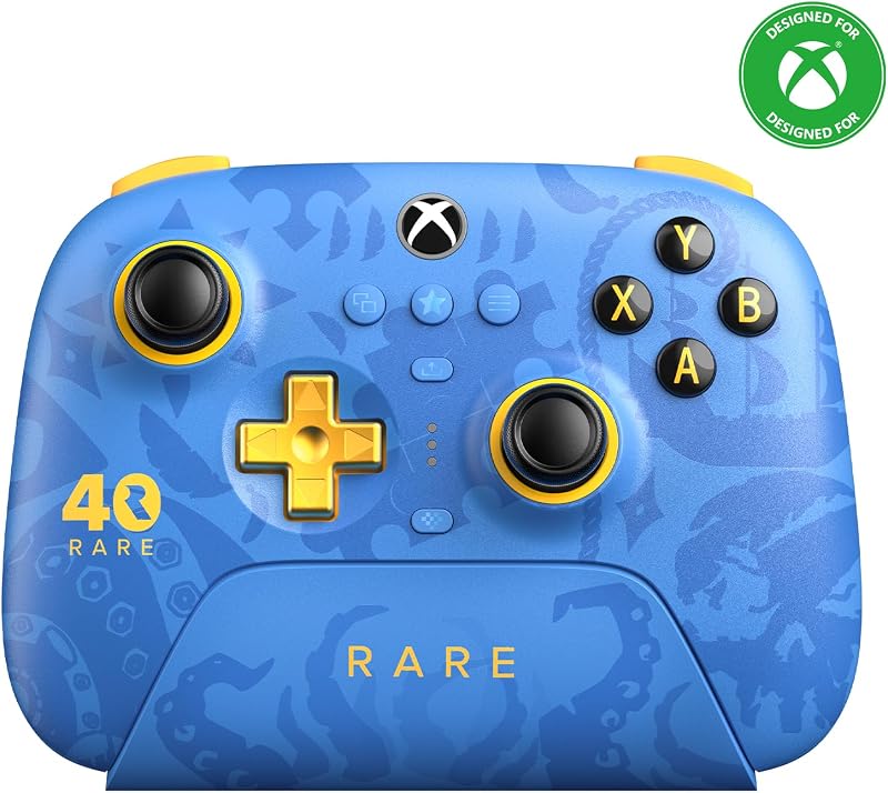 control inalámbrico de 3 modos 8BitDo Ultimate para Xbox, joysticks de efecto Hall, botones de retroceso profesionales, compatibilidad con Xbox Series X|S y Xbox One, Apple, Windows PC y Android - Rare 40th Anniversary Edition