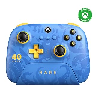 8BitDo Ultimate 3-mode Wireless Controller for Xbox, Hall Effect Joysticks, Pro Back Buttons, Compatibility with Xbox Series X|S & Xbox One, Apple, Windows PC & Android - Rare 40th Anniversary Edition - Amazon product rated Grade A