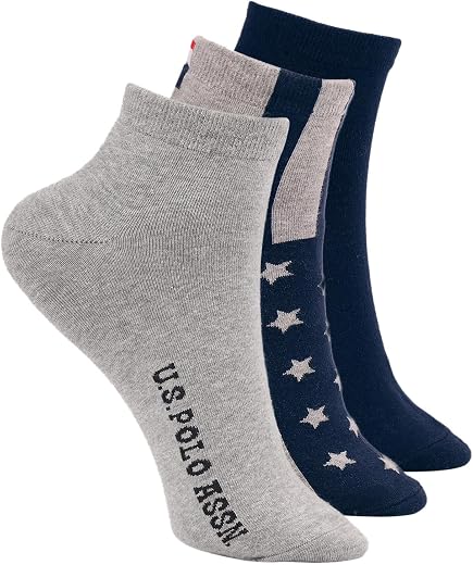 U.S. Polo Assn. Men’s ES011 Stretch Ankle Length Socks - Pack Of 3