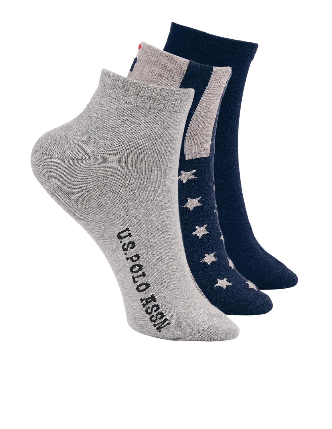 U.S. Polo Assn. Men’s ES011 Stretch Ankle Length Socks - Pack Of 3
