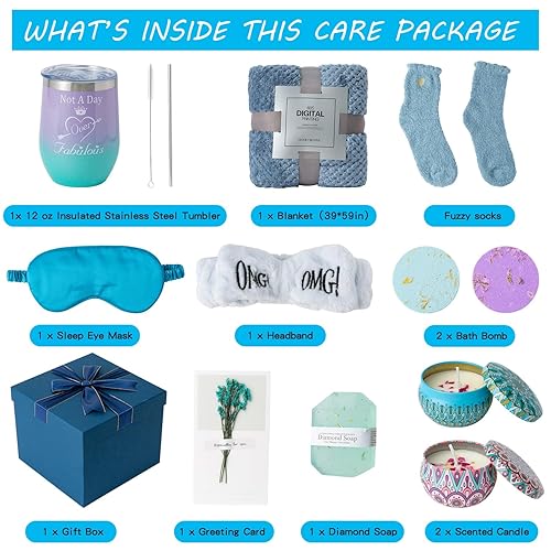 Miniatura 6 de Paquete de cuidado de regalos para mujeres regalos de feliz cumpleaños para ella regalos inspiradores para mamá hermana esposa amiga novia cesta de