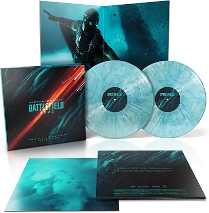 Battlefield 2042 (Official Soundtrack) (Vinil Branco / Azul) por Hildur Guðnadóttir, Sam Slater, capa do álbum