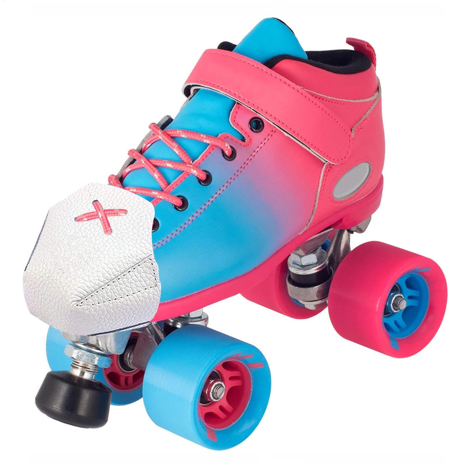 Protectores de piel con estructura de guijarros, para patines de quad, protección de puntera