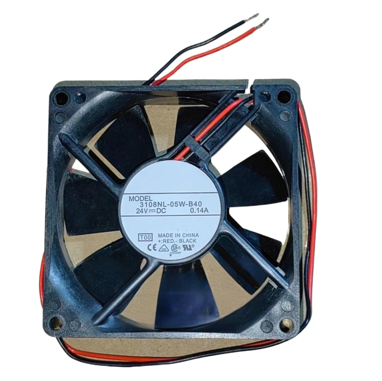 YMUGUEGH 3108NL-05W-B40 24V 0.14A 8020 2-wire cooling fan