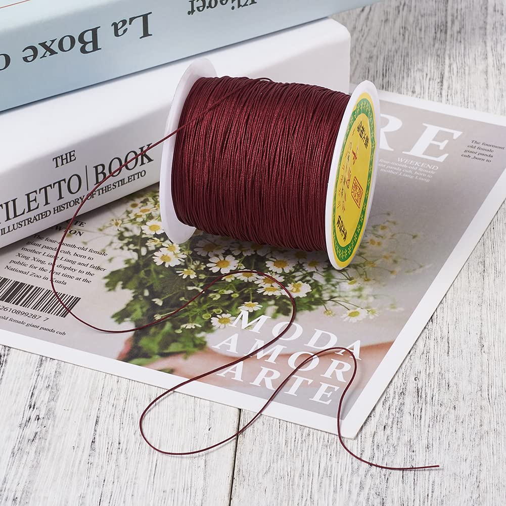 Cordon Nylon Tressé PandaHall 137m - 0.5mm - Pour Bracelets Amitié, Macramé Et Bijoux DIY