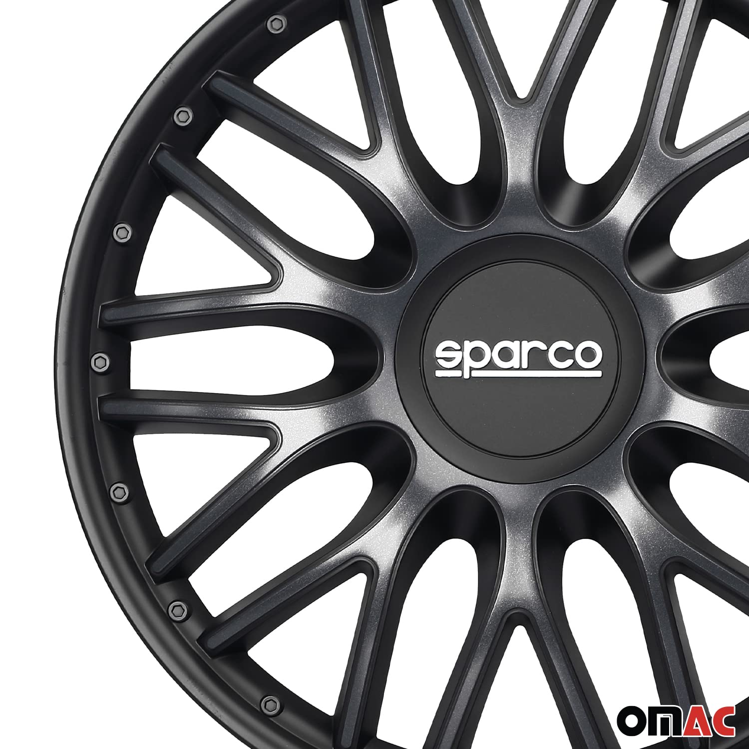 Set Sparco Copricerchi 4 Pezzi Roma 15 Pollici Grigio/Nero