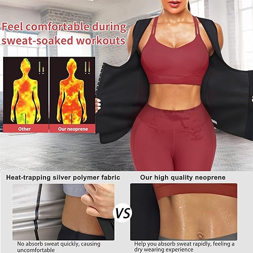 Miniatura 3 de El mejor chaleco de neopreno para entrenamiento de cintura, corsé para pérdida de peso, moldeador de cuerpo, camisetas sin mangas para mujer