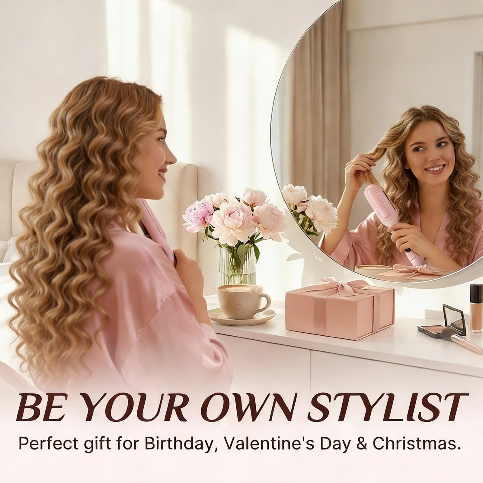 Rizadora Hair Crimper and Adjustable Hair Waver with Ionic Ceramic Technology