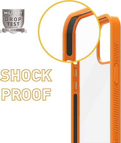 Miniatura 8 de ARMOR Signature - Funda para iPhone 12 Mini, color naranja con cinta gris