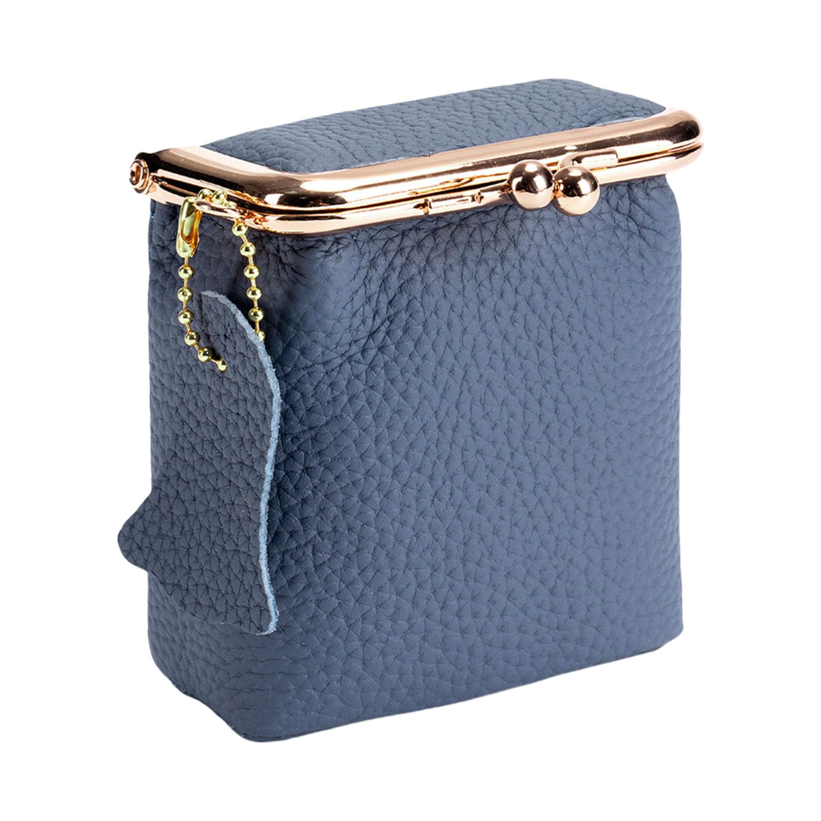 Msioytog Multipurpose Leather Coin Pouches Jewelry Organizers Travel Cosmetic Case Leather Texture for Earrings Rings Lipstick Portable Jewelry Case