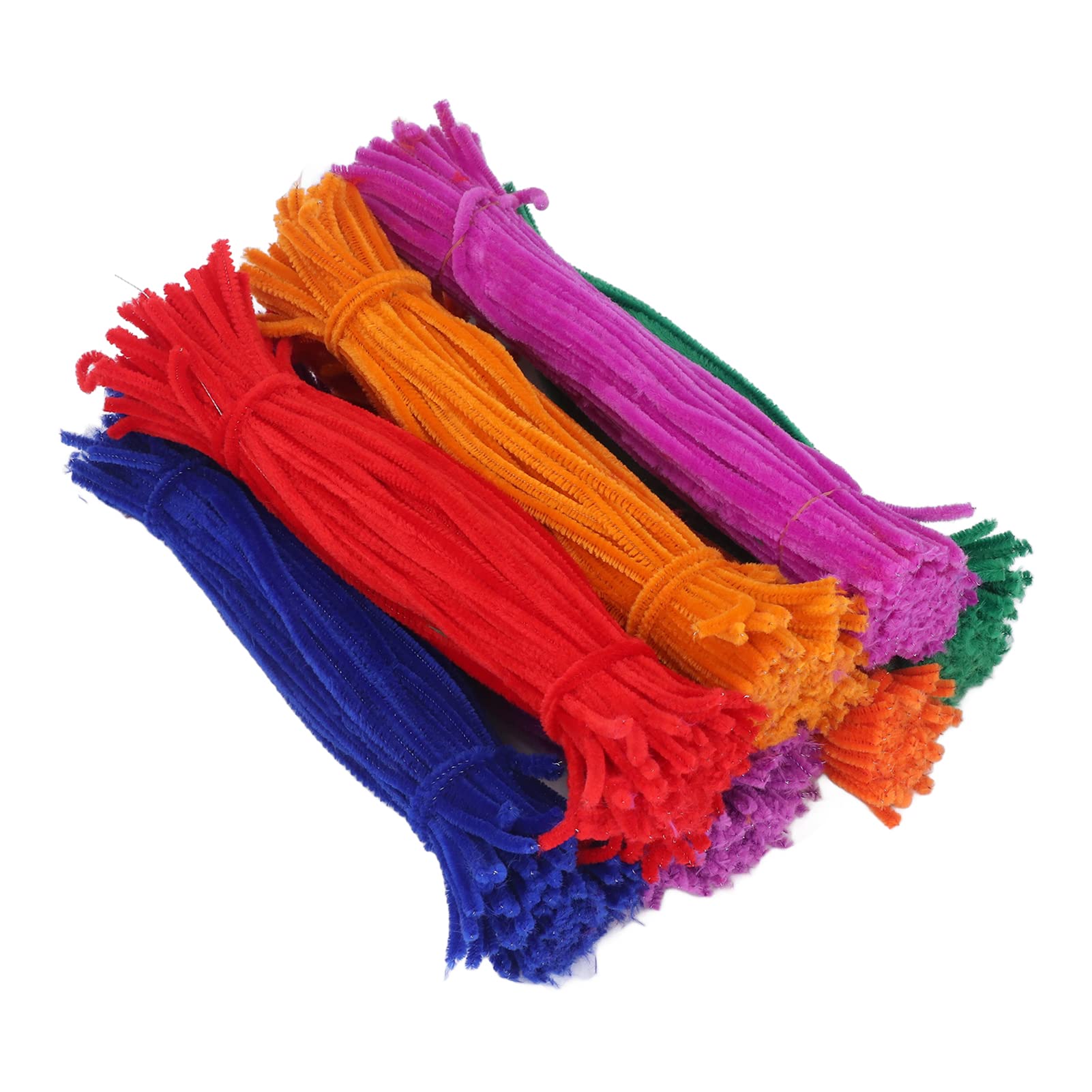 Respicefinem 700pcs Chenille Stems Flexible Bendable DIY Educational Plush Pipe Cleaners Craft Supplies Ideal for Kindergarten Handworked Course and Art Projects with Bright
