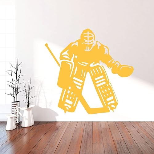 Miniatura 4 de Hockey Goalie Wall Decal - Personalized Vinyl Decor For Teen, Boy's Bedroom or Playroom - Sports Decorations