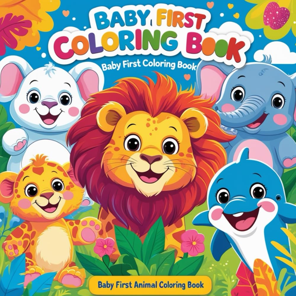 'Baby First Coloring Book - Baby First Animal Coloring Book'.: Meet your favorite animals - Coloring book for children who love to explore