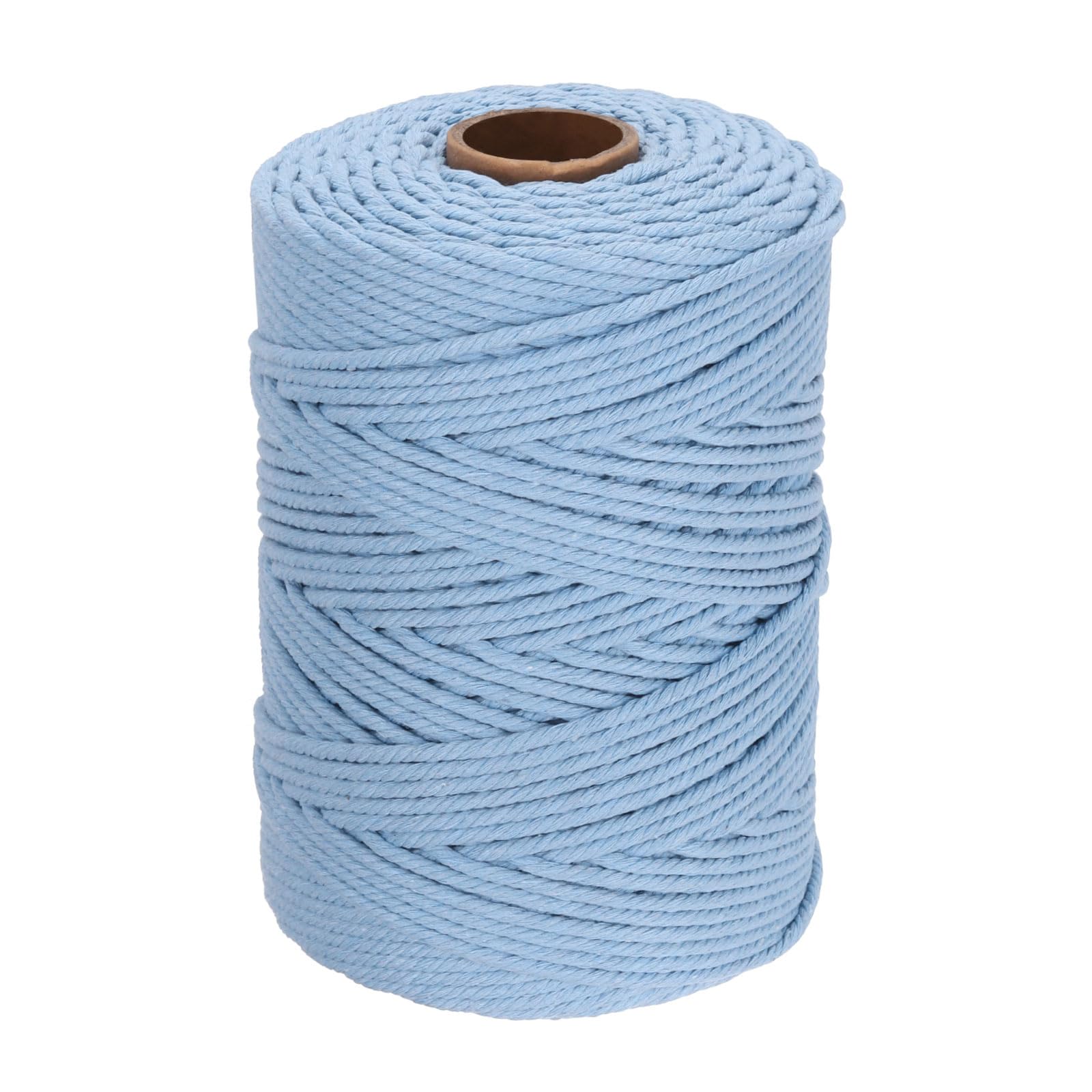DMiotech 4mm x 220M (241 Yard) Dull Blue Natural Cotton Macrame Rope