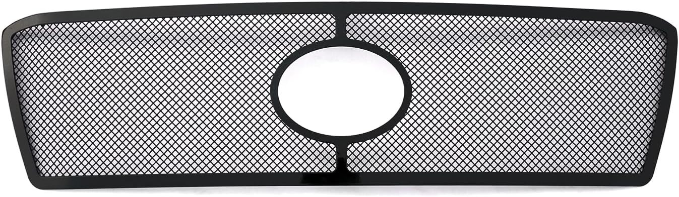 APS Compatible with Toyota Tundra 2010-2013 with Logo Show Main Upper Stainless Steel Black Mesh Front Grill Grille Insert S18-H81767T