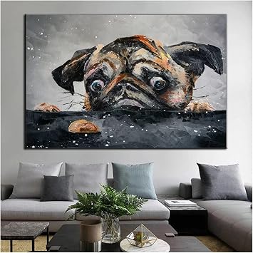 Amazon 抽象的な動物の壁の芸術ペットの犬のキャンバスの絵画現代の人気のあるポスターインテリア家の装飾壁画のキャンバスの壁の芸術 ウォールステッカー オンライン通販 Amazon 抽象的な動物の壁の芸術ペットの犬のキャンバスの絵画現代の人気のあるポスターインテリア家の装飾壁画のキャンバスの壁の芸術 ウォールステッカー オンライン通販