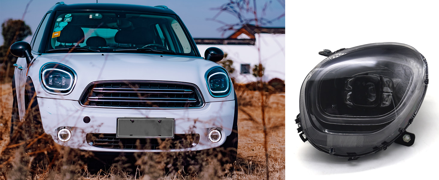 Amazon.com: Huray LED Headlight for BMW Mini Cooper Countryman R60