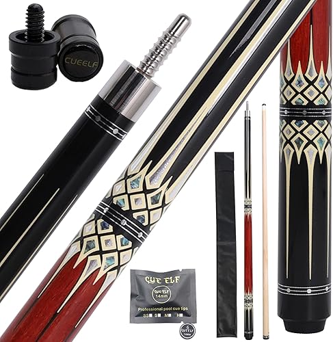 Miniatura 6 de Billairds taco de billar, palo de billar de 58 pulgadas, palo de billar de arce, palos de mesa de billar de 19.5 oz/20 onzas