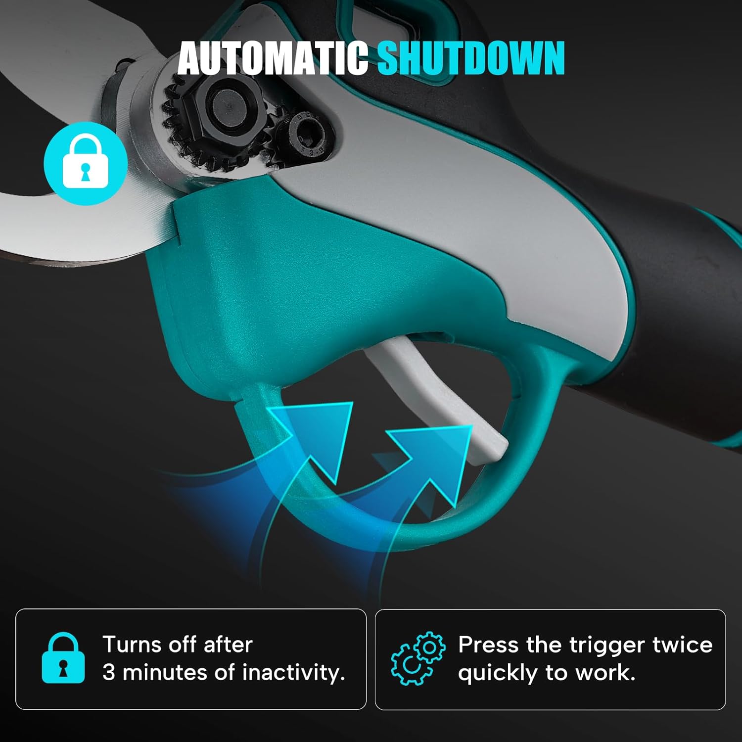 Cordless Electric Pruning Shears for Makita 18V Battery, Brushless Portable Pruner 1.2'' (30mm) Cutting Diameter w/LED Display, 4 Wrenches for Gardening Tree Branch (Battery NOT included)