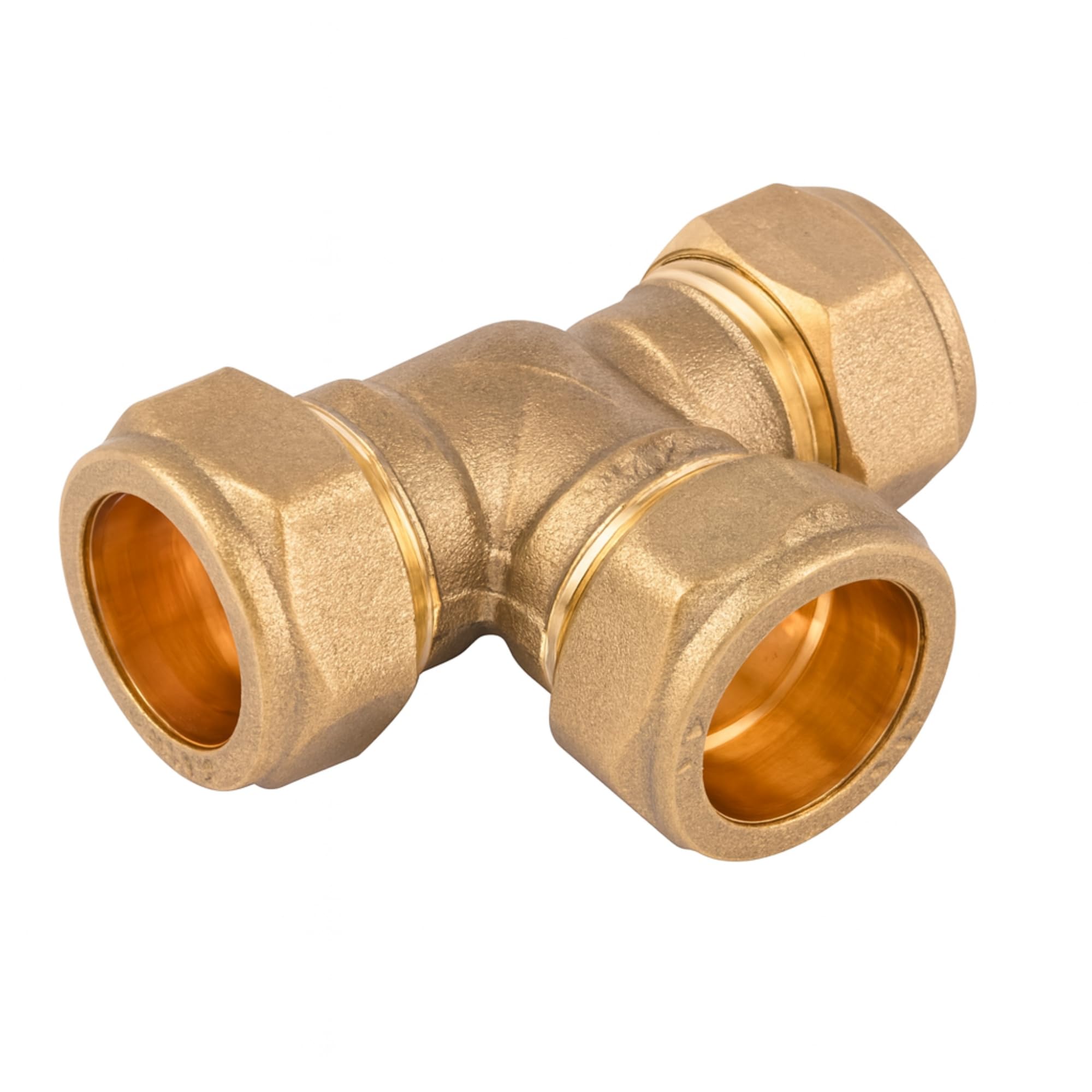 Westco 22 x 15 x 15mm Brass Compression Reducing Tee