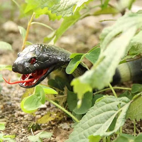 Vista 23 de Juguete de serpiente de control remoto, Robot eléctrico de serpiente de cascabel de movimiento rápido de serpiente de cascabel falsa para Navidad
