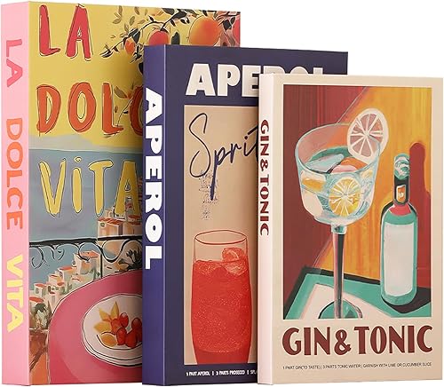 Miniatura 12 de Set de 3 libros decorativos para decoración del hogar, elegantes libros falsos para decoración, set de libros de decoración estética para mesa de