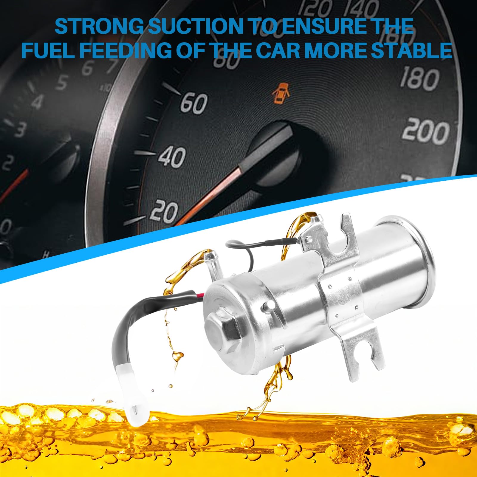 Pompa carburante elettrica 12V di ricambio per auto a benzina, diesel, acqua, bio, furgone, pompa carburante universale per benzina e diesel