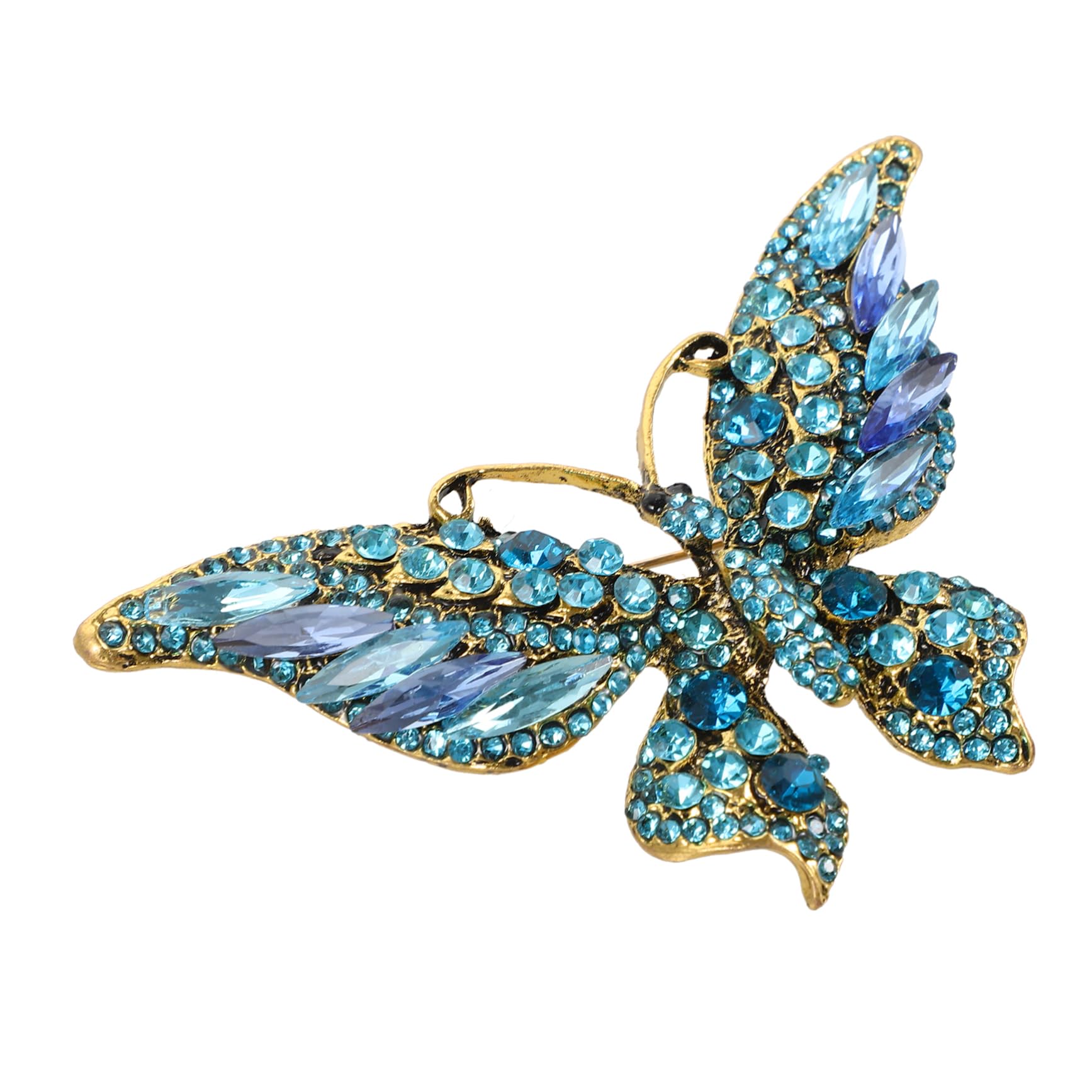 Healvian spilla a farfalla Carino donne ragazze distintivo della farfalla spilla per vestiti decorativo perno per zaini spilla in metallo spilla da scialle imitazione trapano